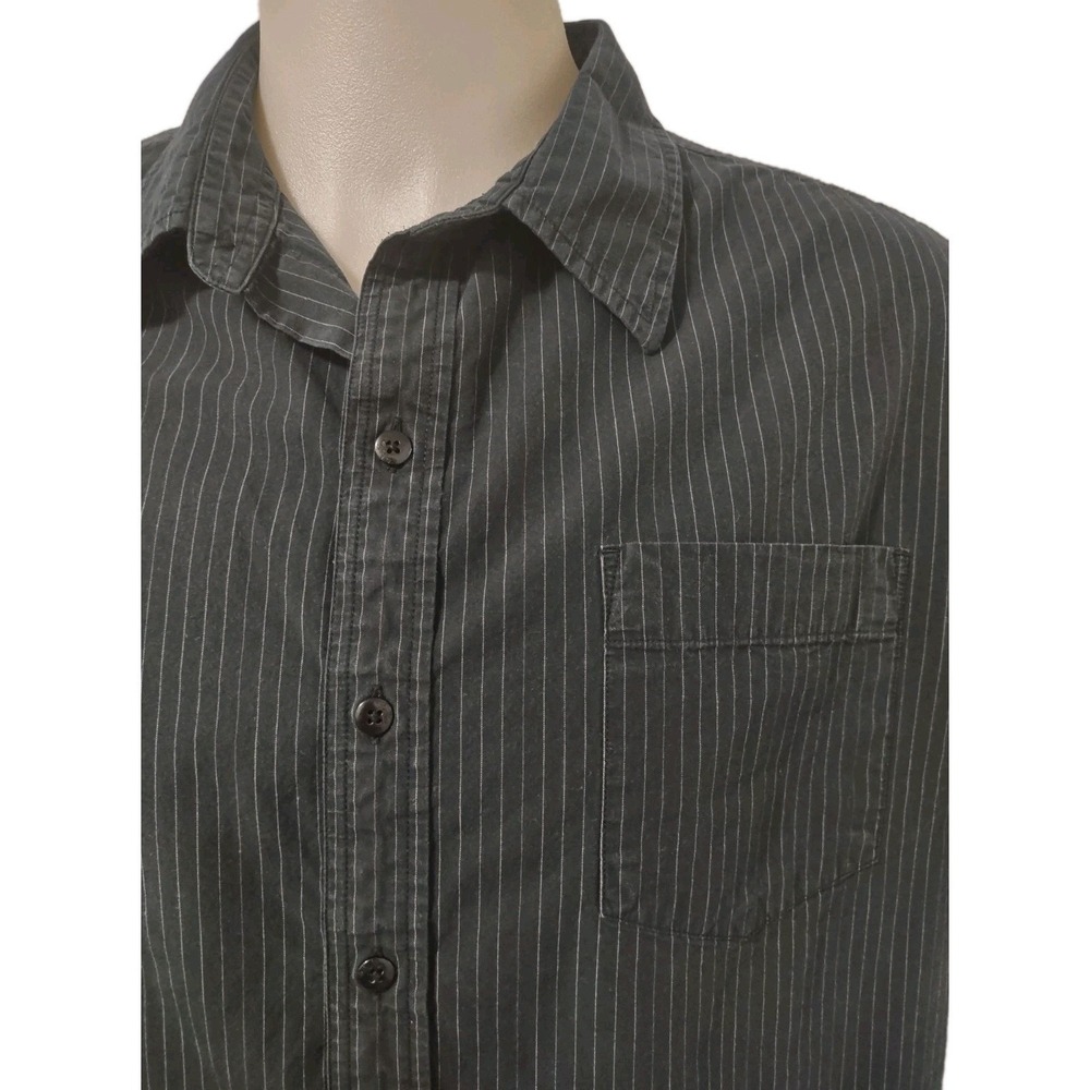 Tony Hawk Shirt Mens Size XL Button Down Short Sleeve Collared Pocket Logo Black - Picture 11 of 14